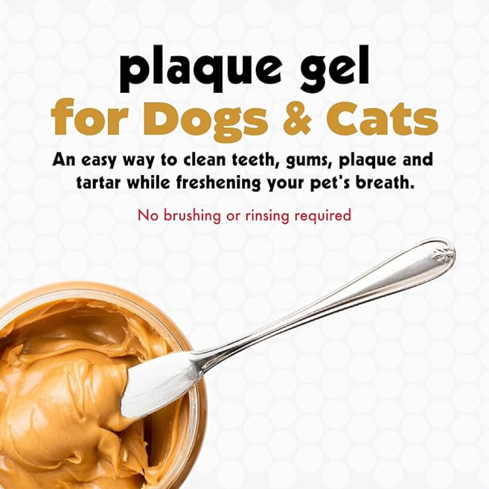 Petkin Peanut Butter Plaque Spray for Dogs and Cats — in use