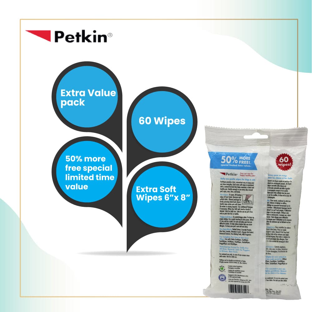Petkin Petwipes for Dogs and Cats — in use