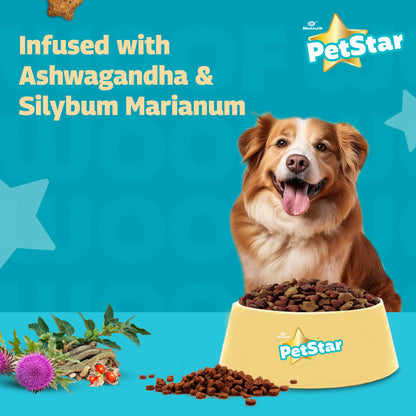 Mankind Petstar Chicken and Wheat Adult Dog Dry Food — back view