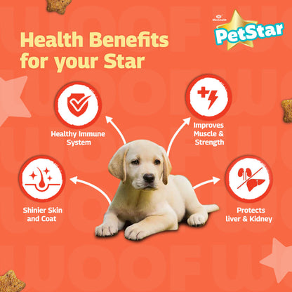 Mankind Petstar Chicken and Wheat Puppy Dry Food — in use