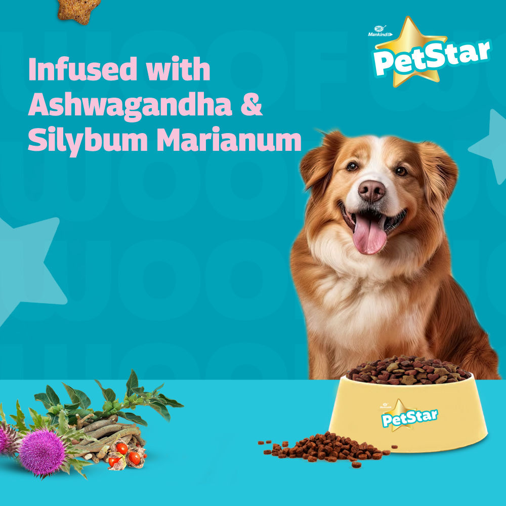 Mankind Petstar Meat and Wheat Adult Dog Dry Food — back view