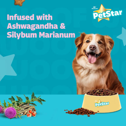 Mankind Petstar Meat and Wheat Adult Dog Dry Food — back view