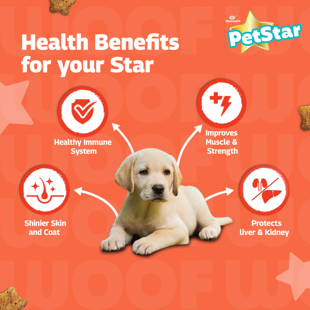Mankind Petstar Milk and Wheat Puppy Dog Dry Food — in use