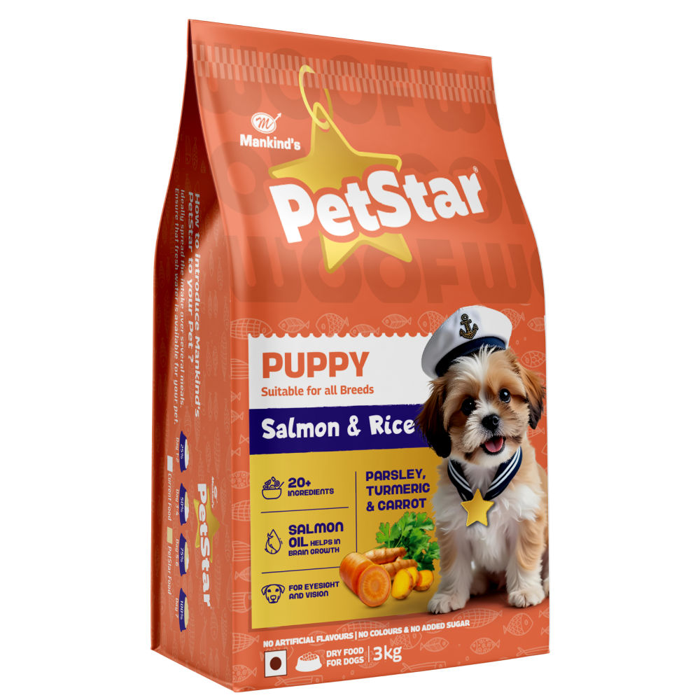 Mankind Petstar Salmon Rice Puppy Dog Dry Food