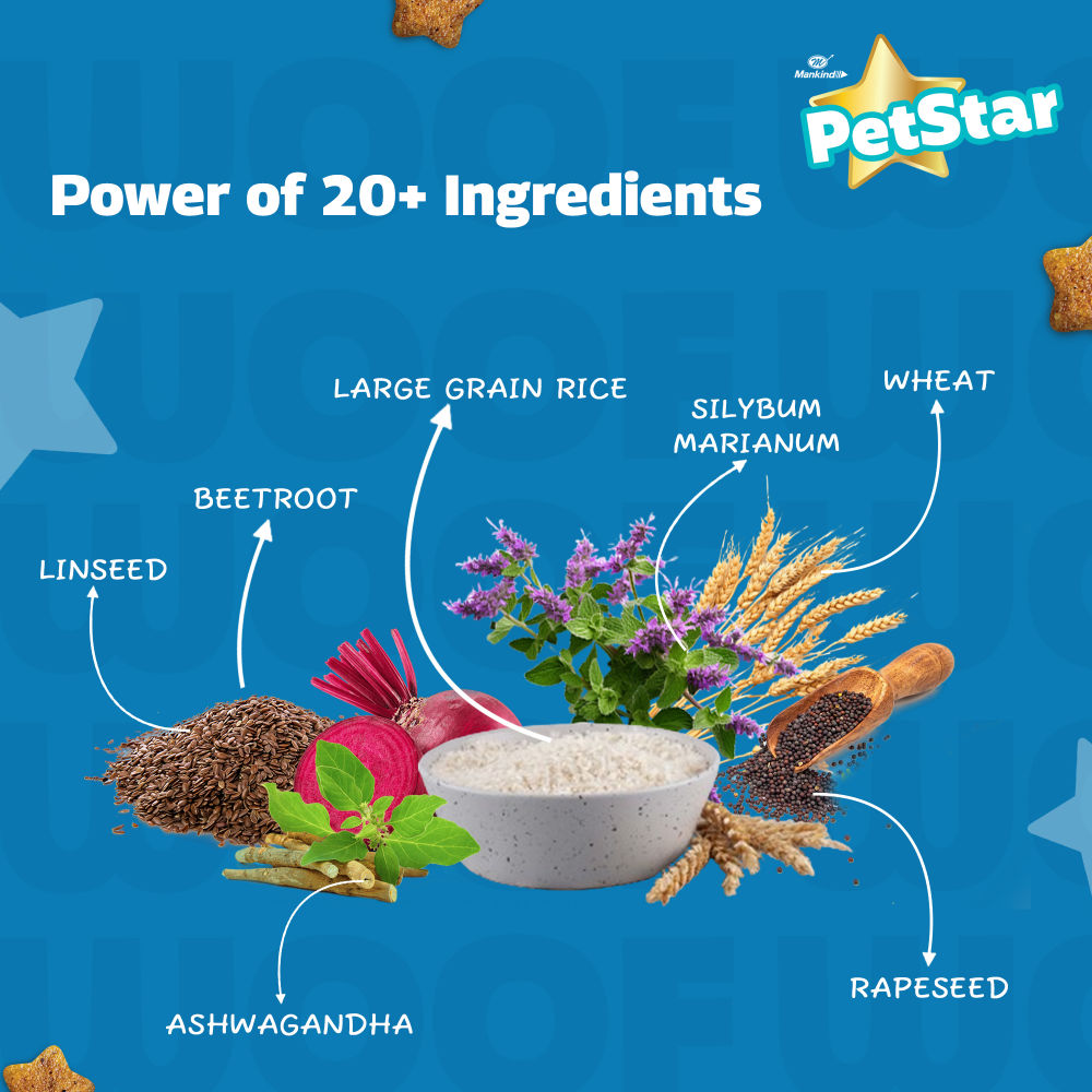 Mankind Petstar Starter Mother & Baby Dog Dry Food — detail shot