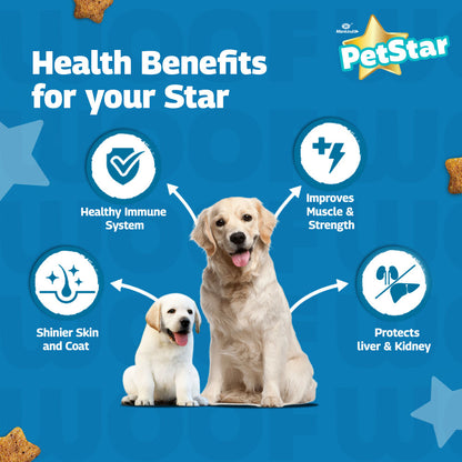 Mankind Petstar Starter Mother & Baby Dog Dry Food — in use