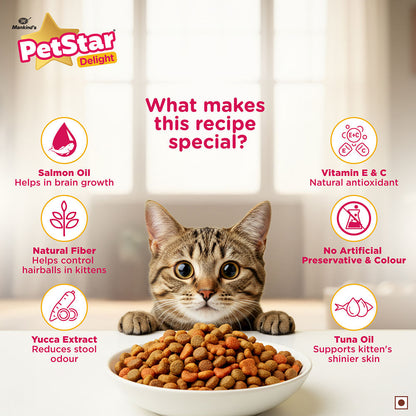Mankind PetStar Tuna Kitten Cat Dry Food — back view