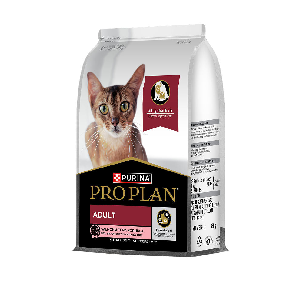 Pro Plan Salmon Tuna Flavoured Adult Cat Dry Food — side view