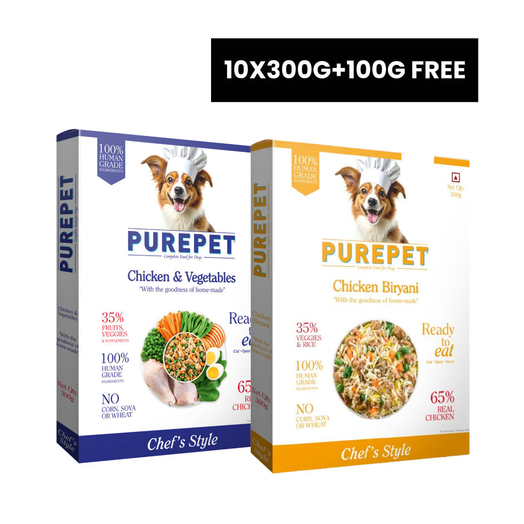 purepet-chicken-biryani-fresh-food-for-dogs 15x300g+100g Fresh Food Free