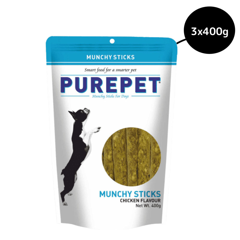 purepet-chicken-flavor-munchy-sticks-dog-treats 3x400g