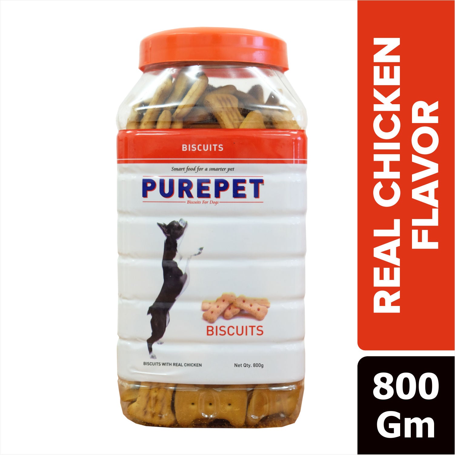 Purepet Chicken Flavour Real Chicken Biscuit Dog Treats — image 6