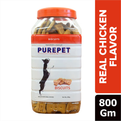 Purepet Chicken Flavour Real Chicken Biscuit Dog Treats — image 6