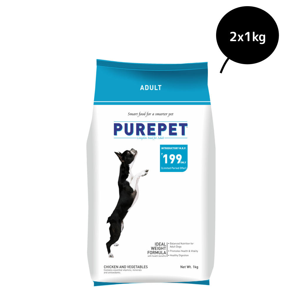 purepet-chicken-vegetable-adult-dog-food 2kg (2x1kg)