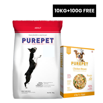 purepet-meat-and-rice-adult-dry-dog-food 10kg+100g Fresh Food Free