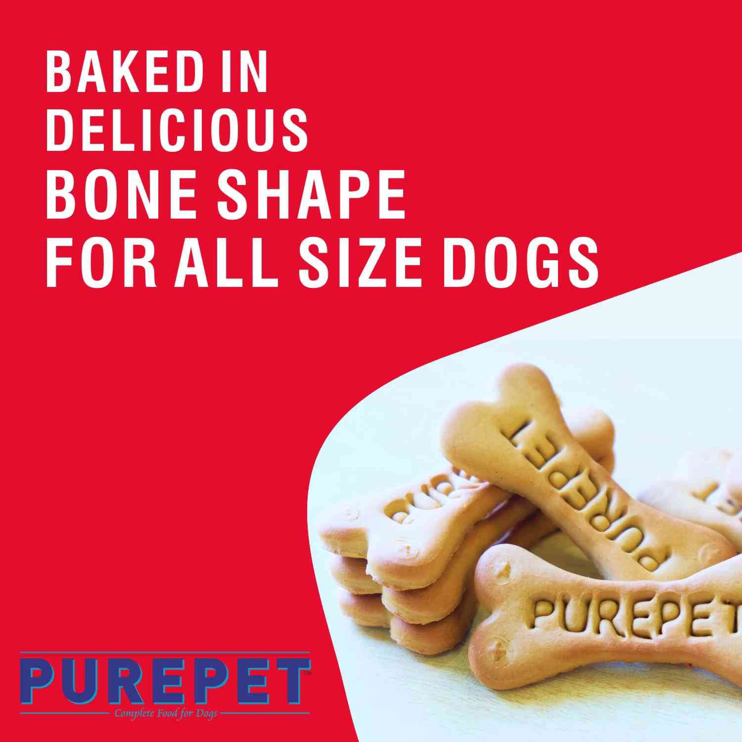 Purepet 100% Vegeterian Biscuit Dog Treats — back view
