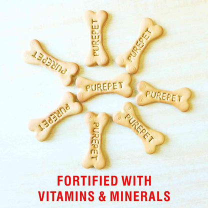 Purepet 100% Vegeterian Biscuit Dog Treats — detail shot