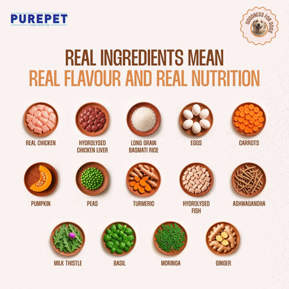 Purepet Chicken and Pumpkin Fresh Food for Dogs — in use