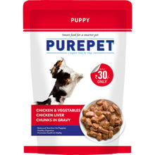 Purepet Chicken Vegetable Chunks In Gravy Puppy Dog Wet Food