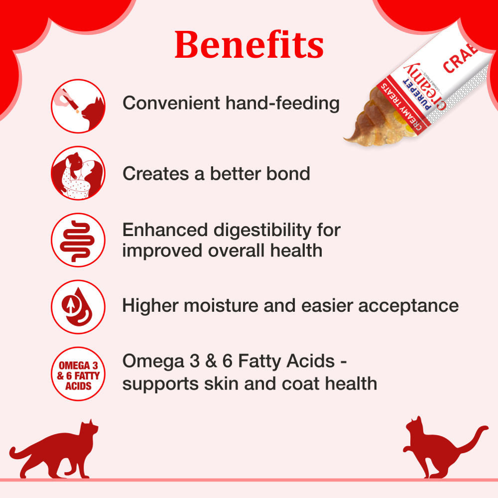 Purepet Crab and Chicken Lickable Creamy Treats for Cats — side view