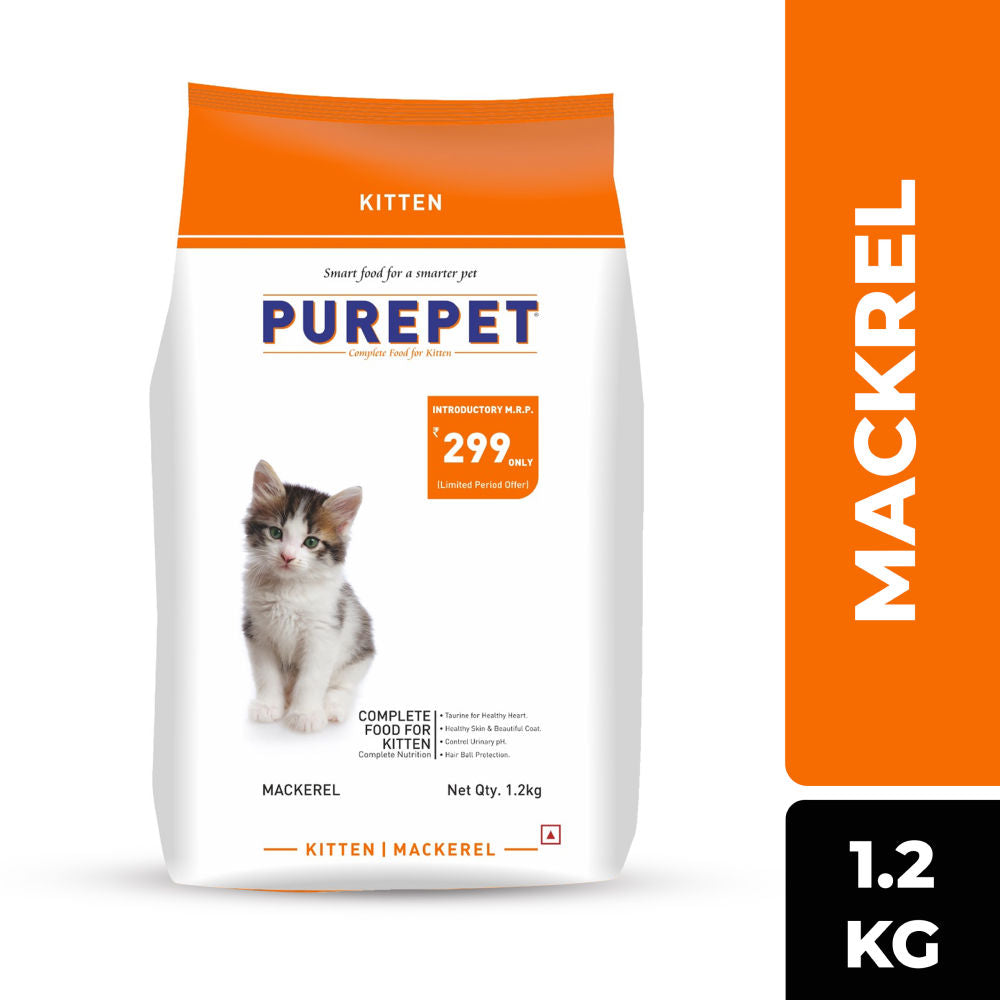 Purepet Mackerel Kitten Cat Dry Food