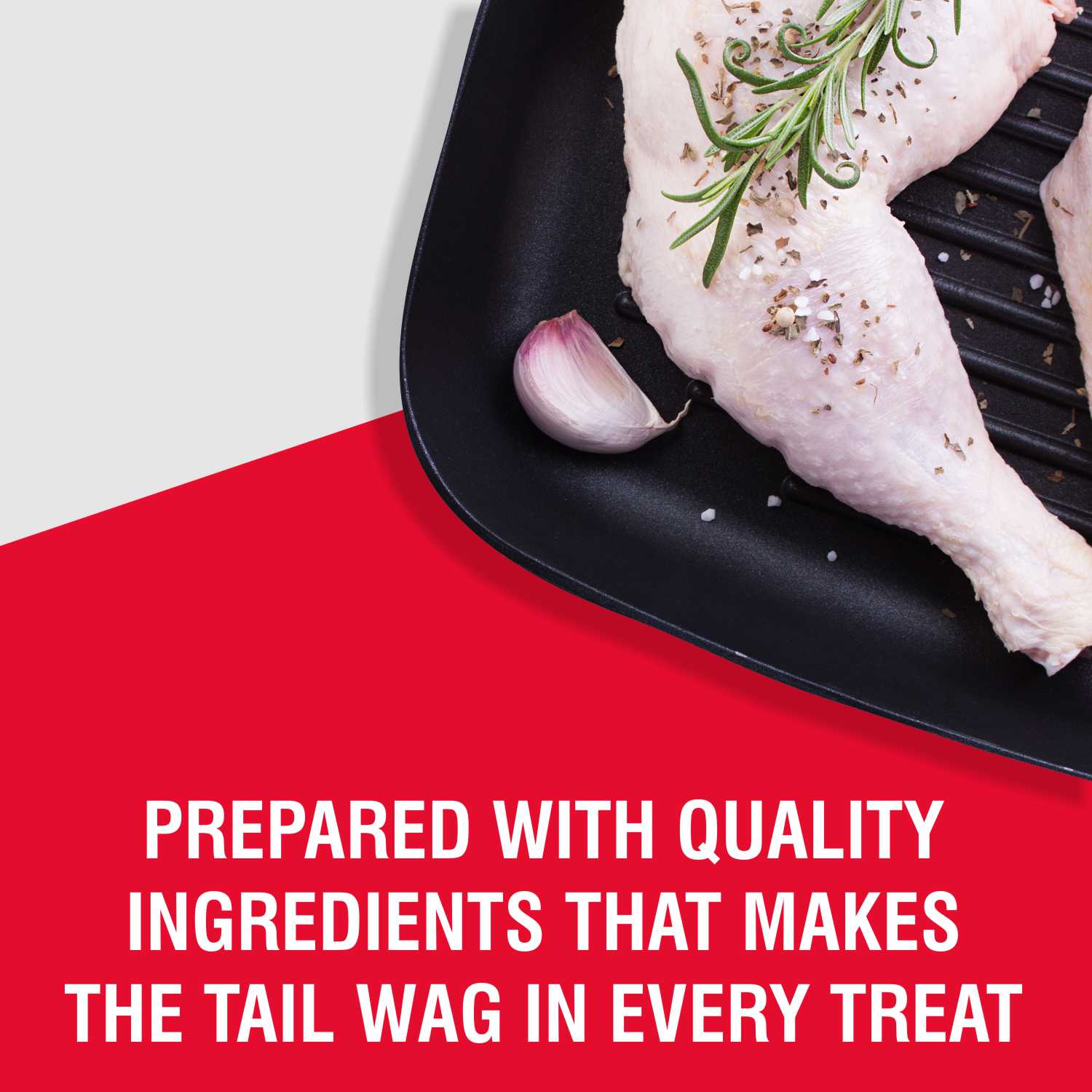 Purepet Milk Flavour Real Chicken Biscuit Dog Treats — detail shot