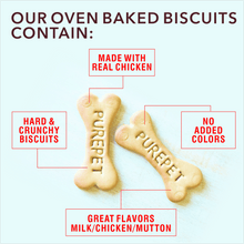 Purepet Mutton Flavour Real Chicken Biscuit Dog Treats Pouch - Image 2