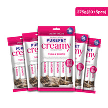 Purepet Tuna And Bonito Lickable Creamy Treats For Cats