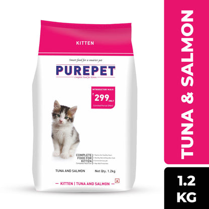 Purepet Tuna And Salmon Kitten Cat Dry Food