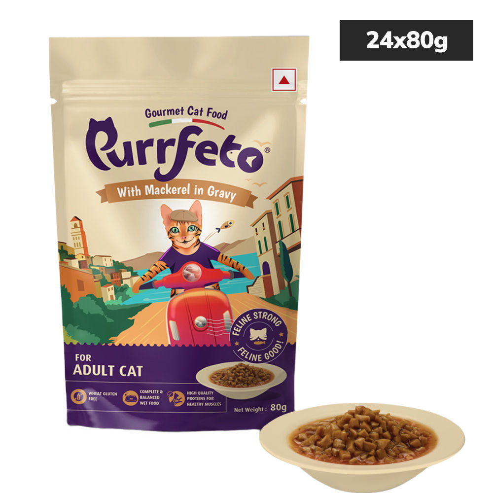 Purrfeto Mackerel in Gravy Adult Cat Wet Food — image 6