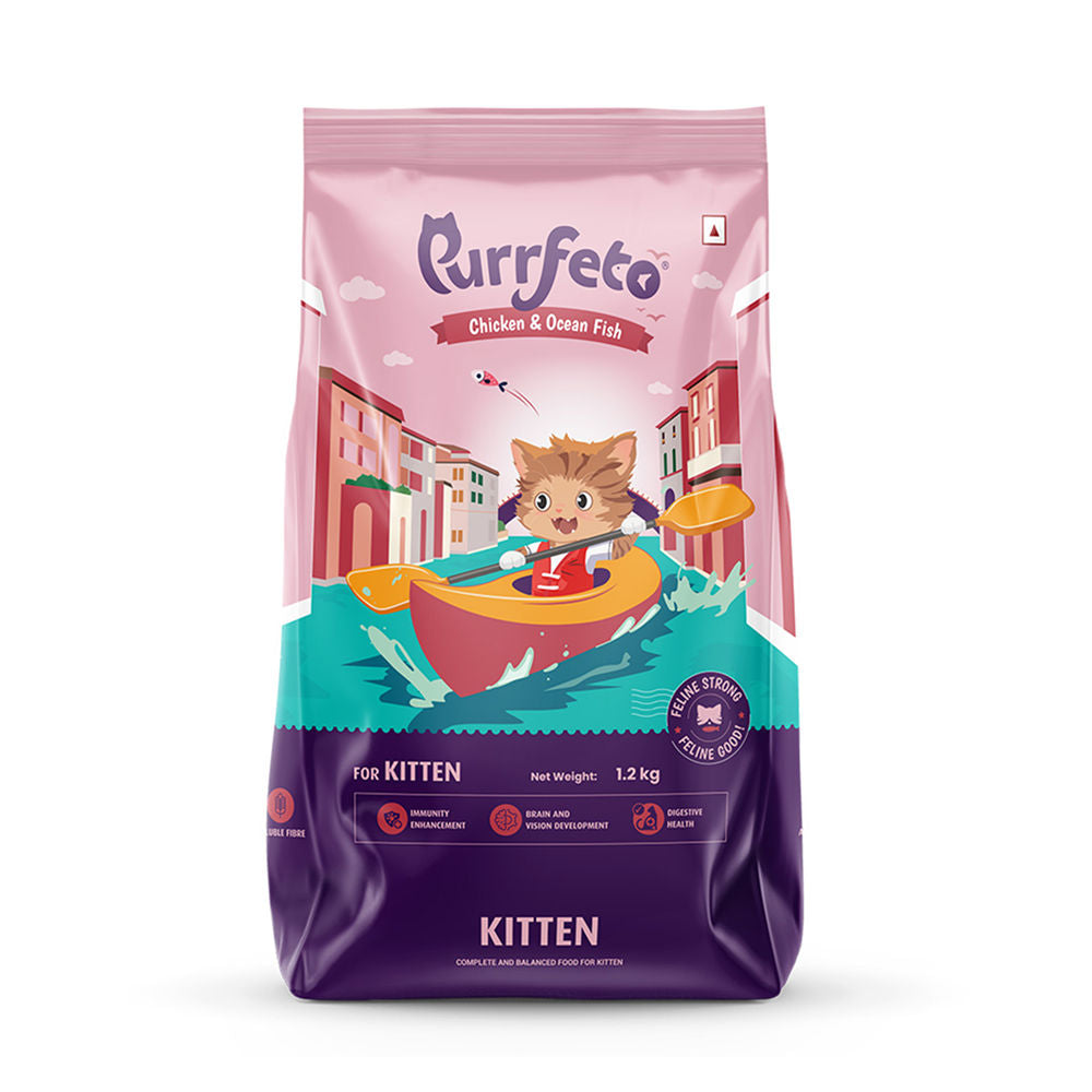 Purrfeto Chicken And Ocean Fish Kitten Cat Dry Food Bgb - Image 2