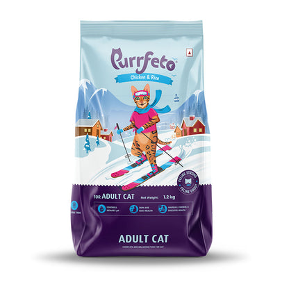Purrfeto Chicken And Rice Adult Cat Dry Food Bgb