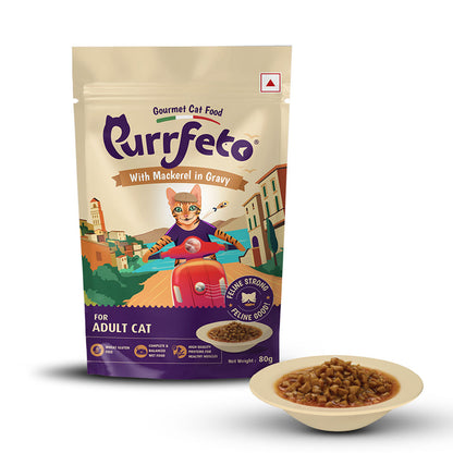 Purrfeto Mackerel In Jelly Cat Wet Food