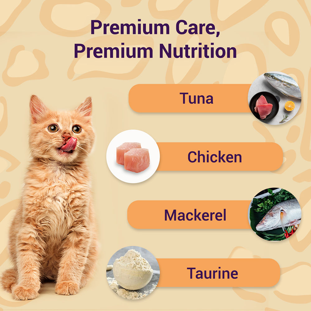 Purrfeto Mackerel in Gravy Adult Cat Wet Food — back view