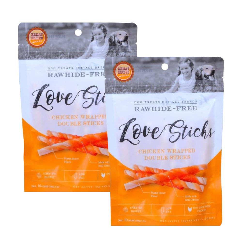Rena Love Chicken Wrapped Double Sticks Dog Treats — image 6