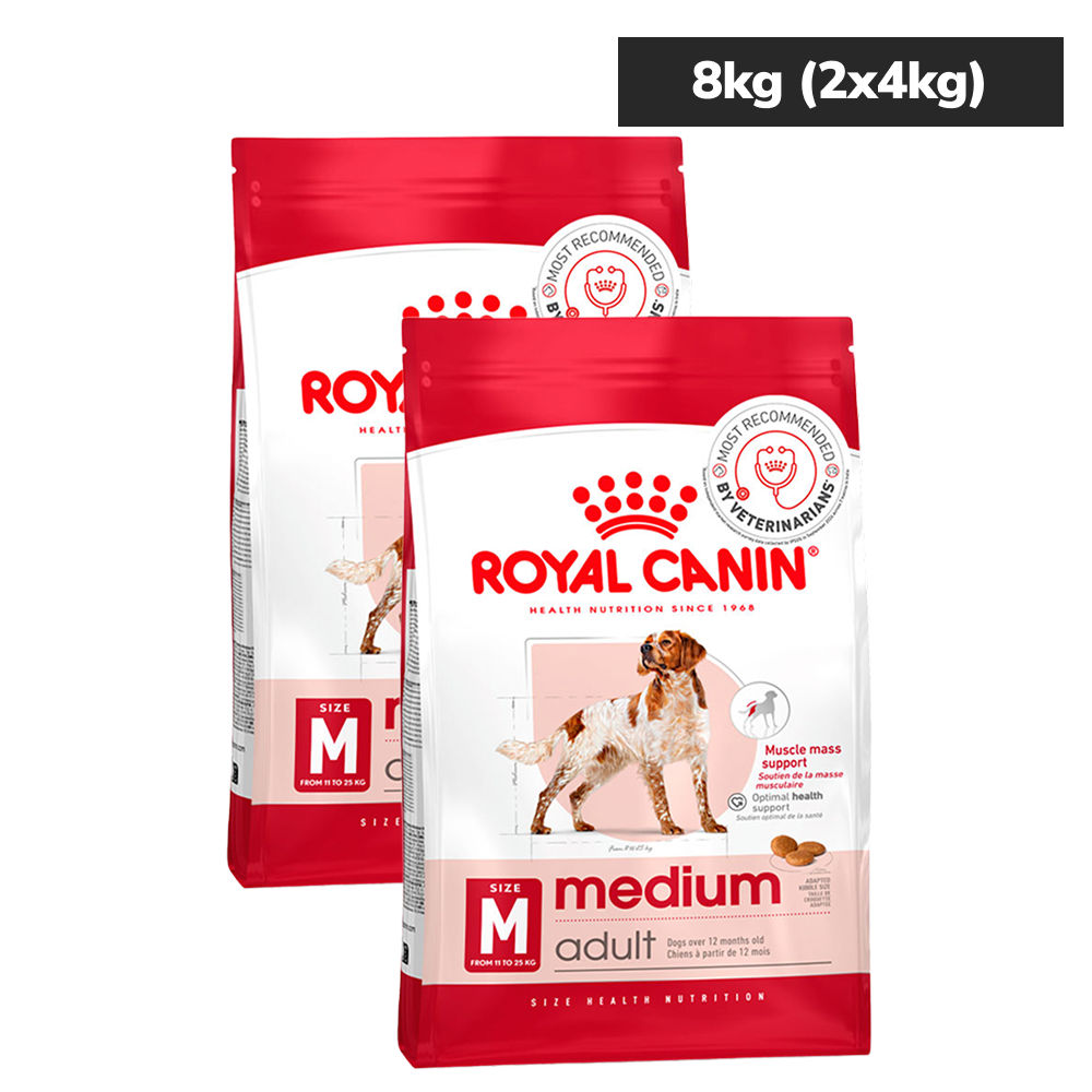 royal-canin-medium-adult-dog-dry-food 8kg (2x4kg)