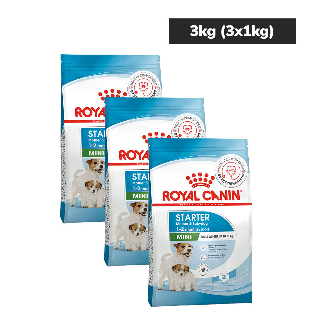 royal-canin-mini-starter-for-small-breed-dogs-and-puppies-dry-food 3kg (3x1kg)