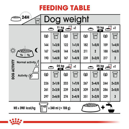 Royal Canin Derma Comfort Medium Adult Dog Dry Food — in use