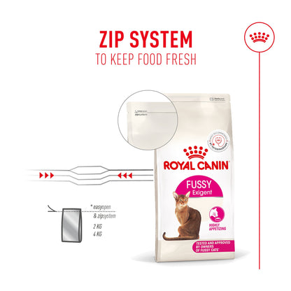 Royal Canin Fussy Exigent Cat Dry Food — back view
