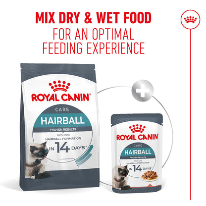 Royal Canin Hairball Care Food for Adult Cat Dry Food — in use