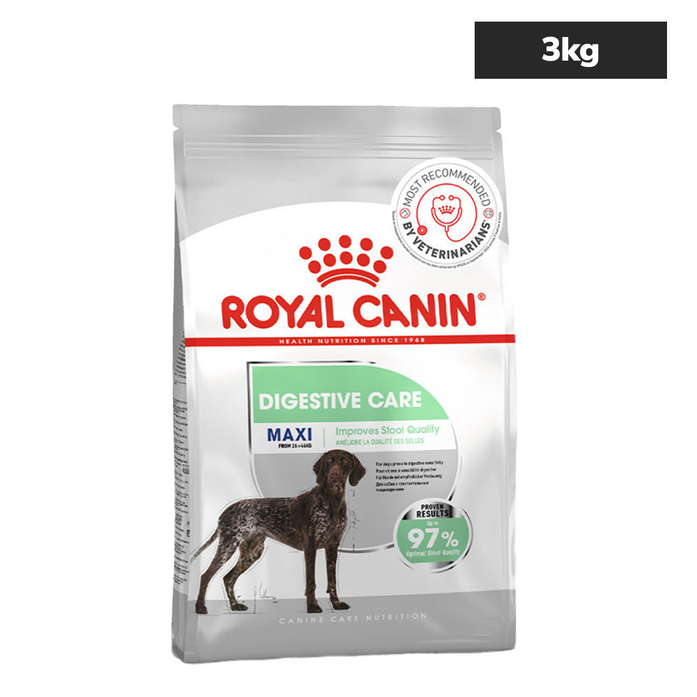 Royal Canin Maxi Digestive Care Dog Dry Food — in use