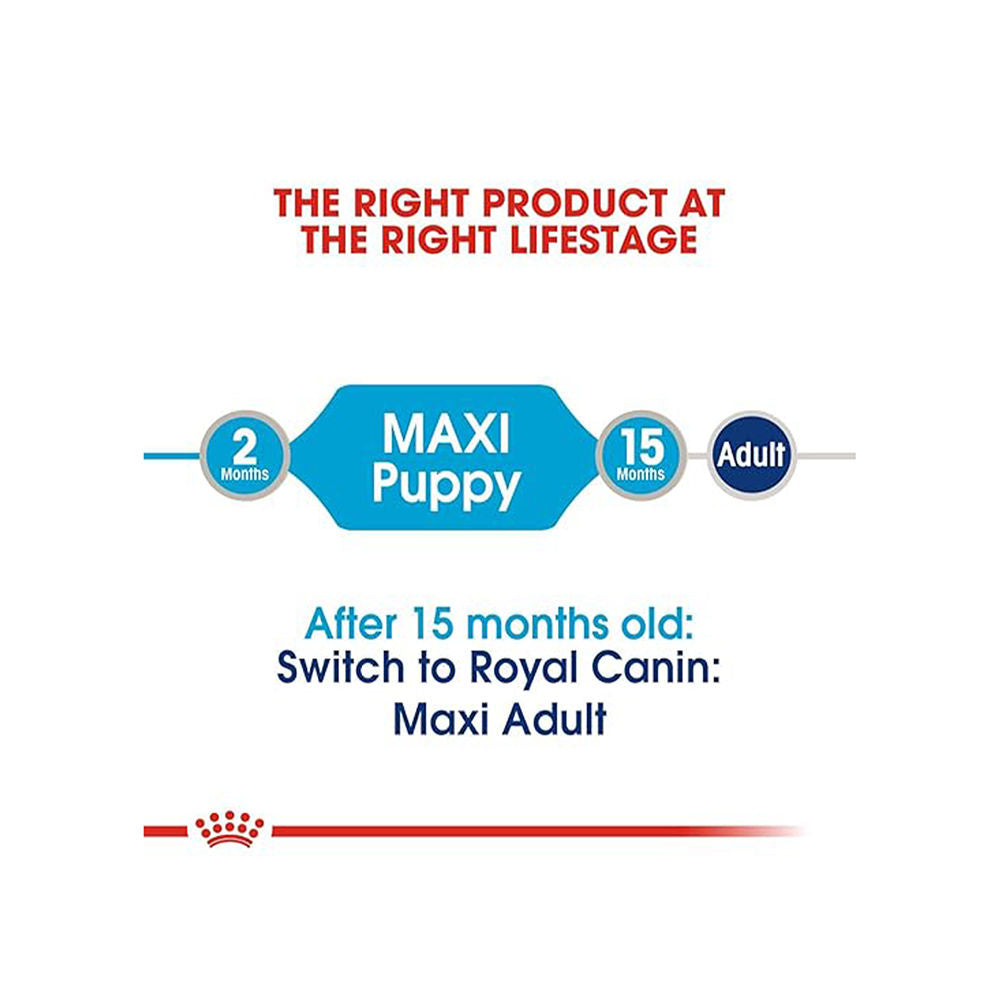 Royal Canin Maxi Puppy Dog Wet Food — back view