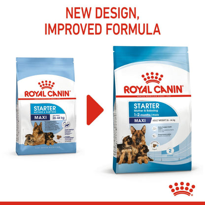 Royal Canin Maxi Starter, Mother & Babydog Dry Food — in use