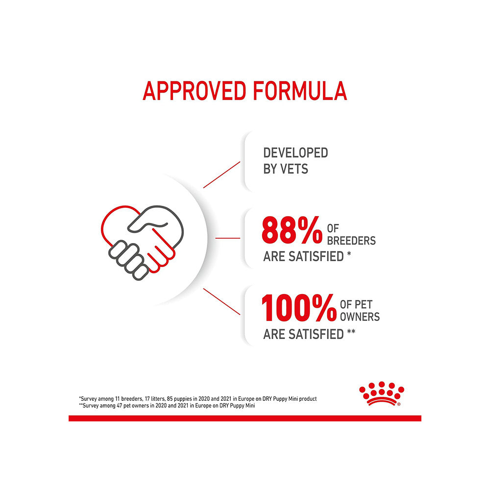 Royal Canin Mini Puppy Dog Dry Food — in use
