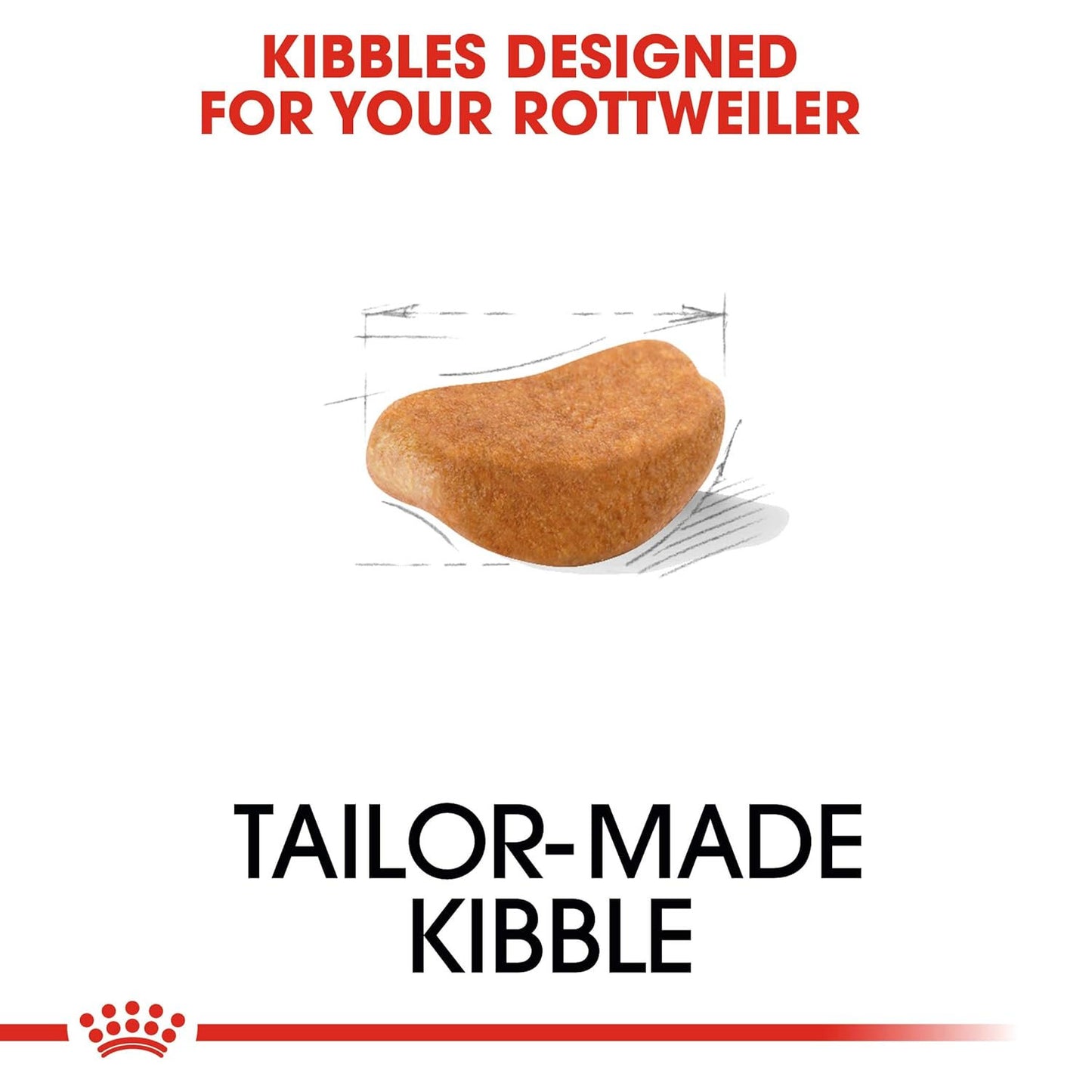 Royal Canin Rottweiler Adult Dog Dry Food — back view