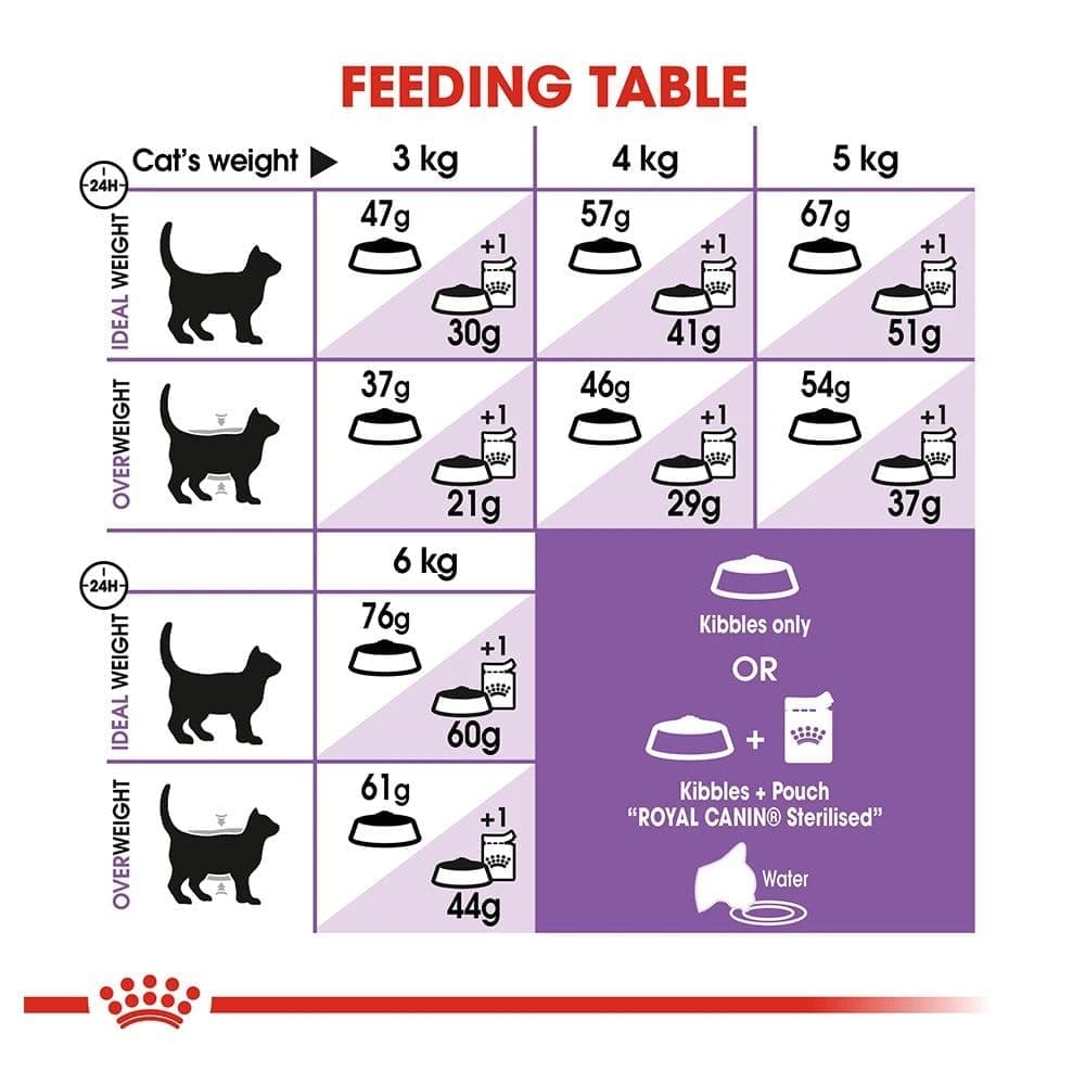 Royal Canin Sterilised/Neutered 37 Adult Cat Dry Food — in use