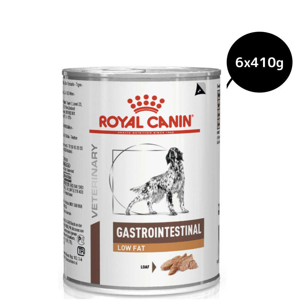Royal Canin Intestinal Low Fat Loaf Canned Wet Dog Food — back view