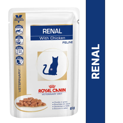 Royal Canin Veterinary Diet Renal Chicken Adult Cat Wet Food — back view