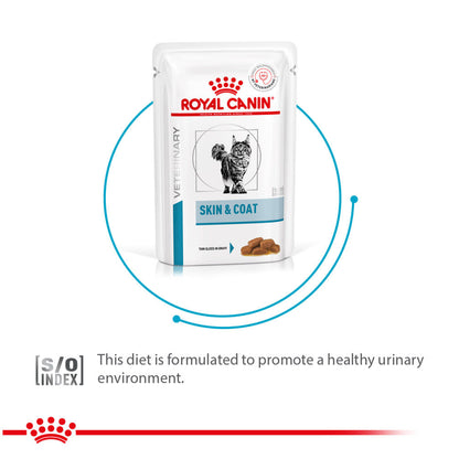 Royal Canin Veterinary Diet Skin & Coat Cat Wet Food — side view