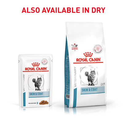 Royal Canin Veterinary Diet Skin & Coat Cat Wet Food — back view