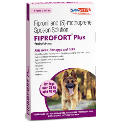 Savavet Fiprofort Plus (Fipronil) Tick & Flea Control Spot On for Dogs — image 6